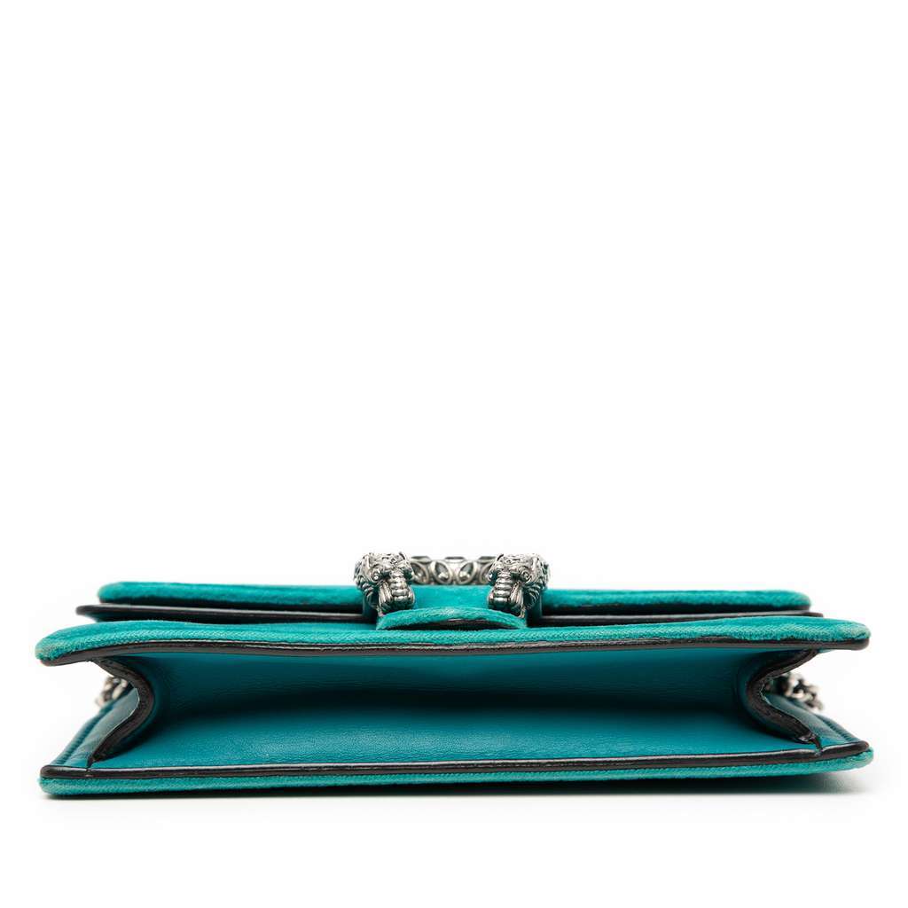Gucci Mini Velvet Dionysus Crossbody Blue Velvet Very good - Inside View