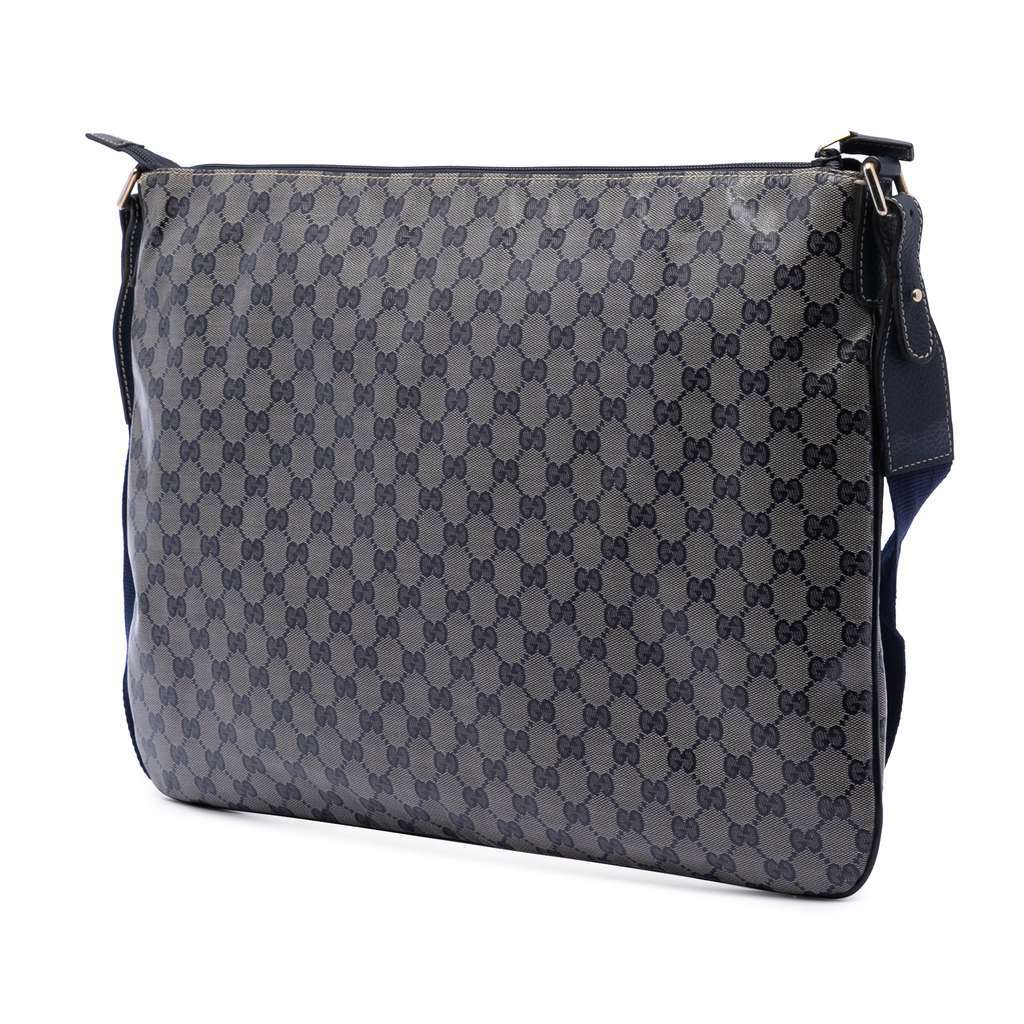 Gucci GG Crystal Crossbody Brown Canvas Very good - Back View