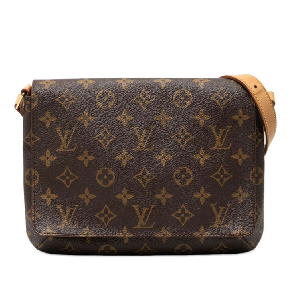 Louis Vuitton Monogram Musette Tango Short Strap Brown Very good - Front View