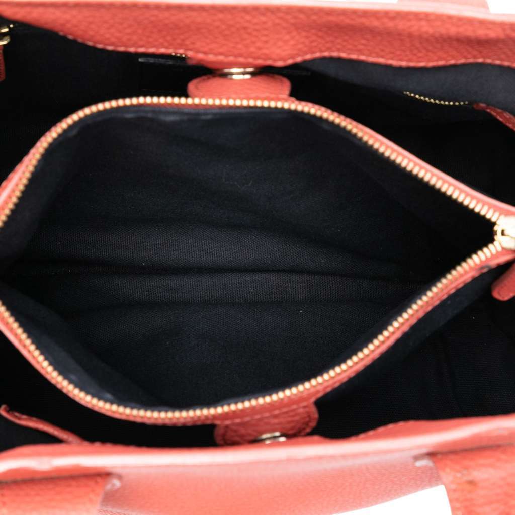 Burberry Medium Leather and House Check Canvas Banner Satchel Pink Leather Very good - Model View