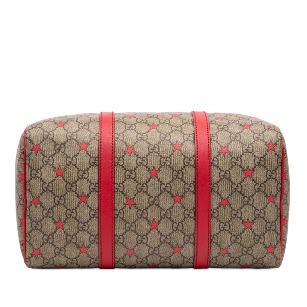 Gucci Medium GG Supreme Stars Joy Boston Bag Brown Canvas Very good condition - Inside View