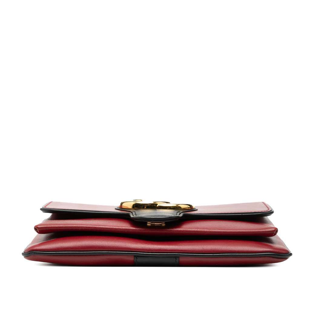 Gucci Small Bicolor Leather Arli Crossbody Red Leather Very good - Inside View
