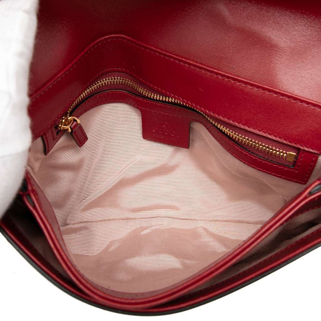Gucci Small Bicolor Leather Arli Crossbody Red Leather Very good - Model View