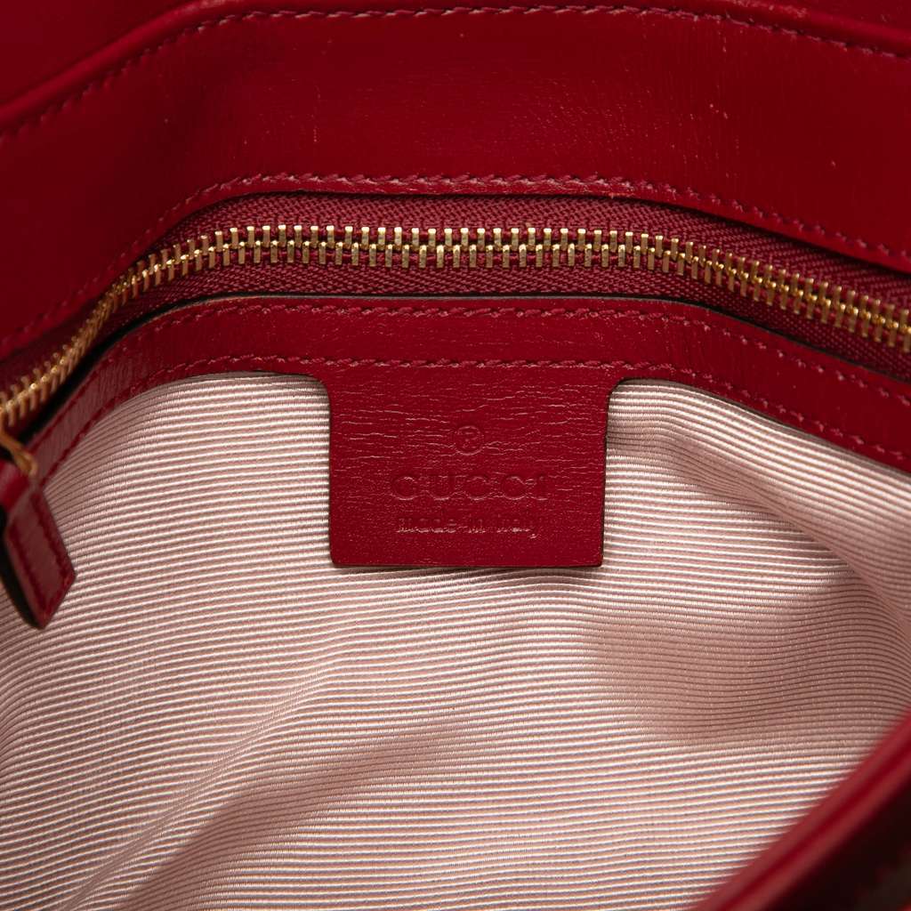 Gucci Small Bicolor Leather Arli Crossbody Red Leather Very good - Box View