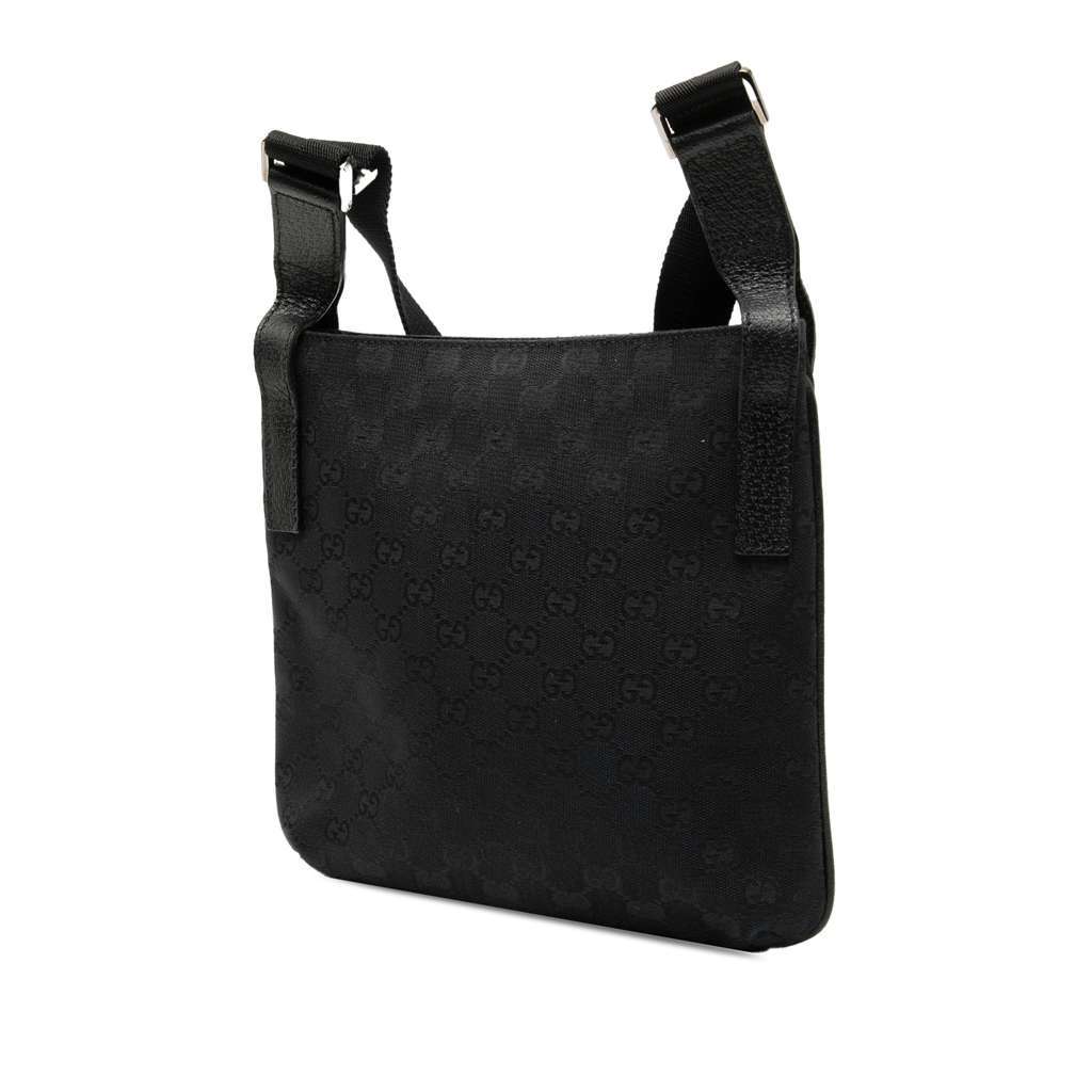 Gucci GG Canvas Crossbody Black Canvas Very good - Back View