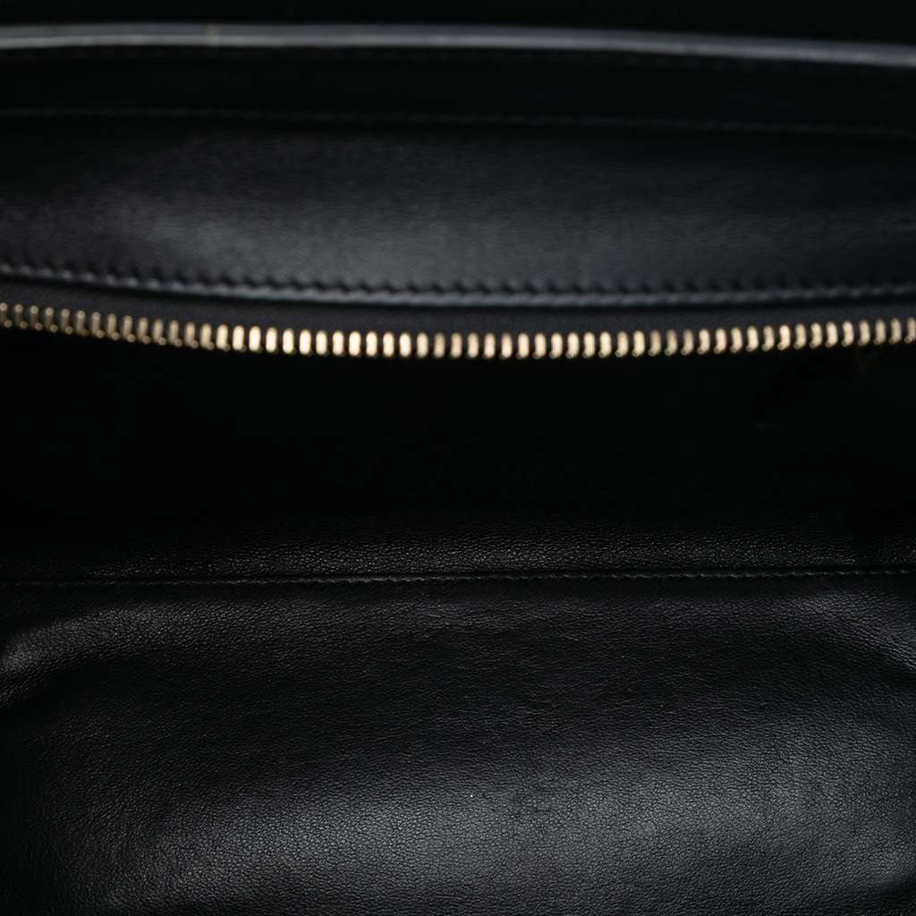 Celine Micro Tricolor Leather Luggage Tote Brown Leather Very good - Model View