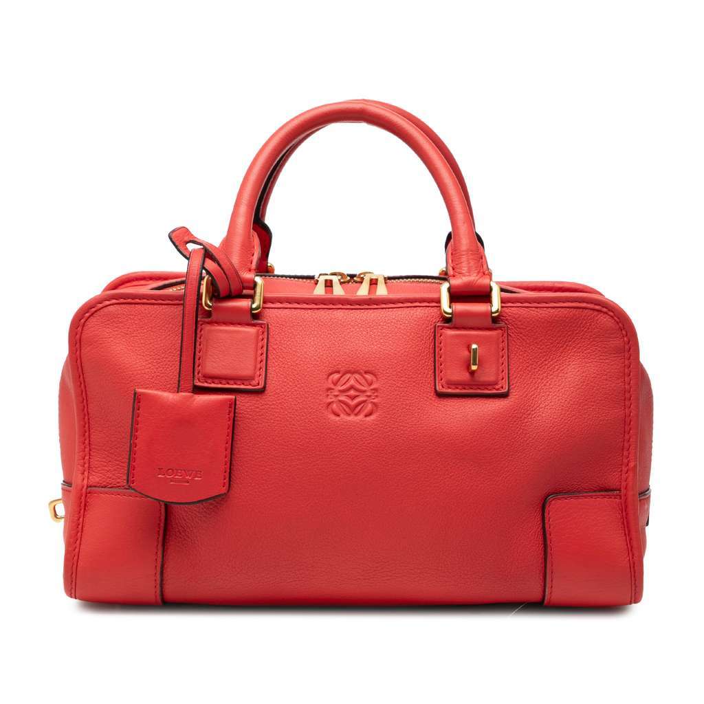Loewe Limited Edition Goatskin Amazona 28 Red Leather Good - Front View