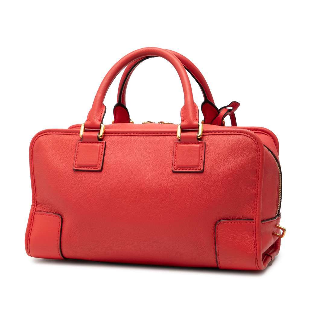 Loewe Limited Edition Goatskin Amazona 28 Red Leather Good - Back View
