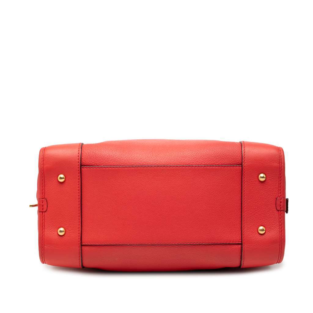 Loewe Limited Edition Goatskin Amazona 28 Red Leather Good - Inside View