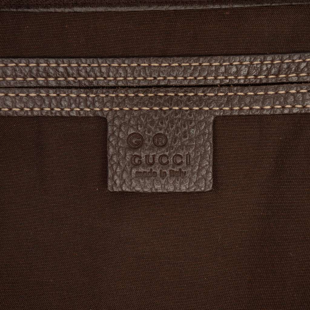 Gucci Medium GG Crystal Joy Boston Bag Brown Canvas Good condition - Box View