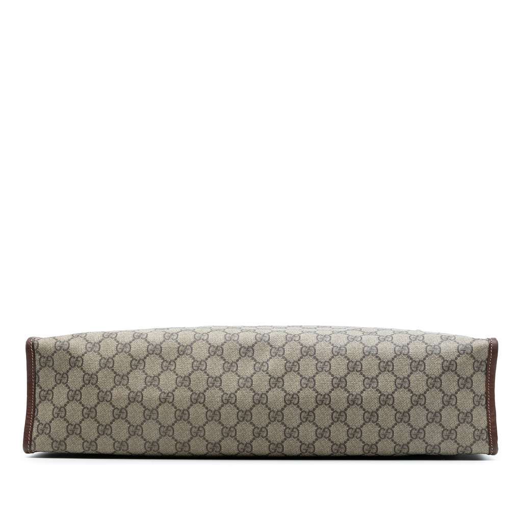 Gucci Large GG Supreme Web Loop Tote Brown Canvas Good condition - Inside View