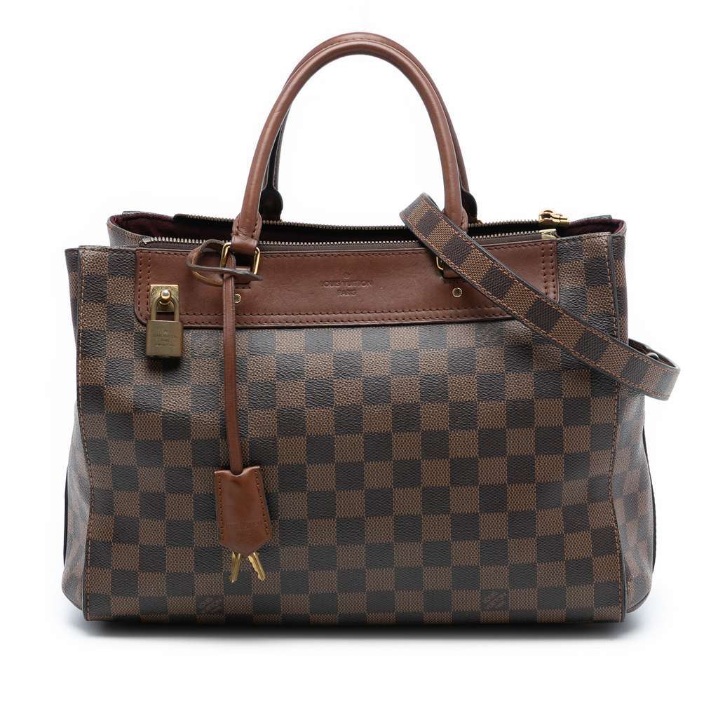 Louis Vuitton Damier Ebene Greenwich PM Brown Good condition - Front View