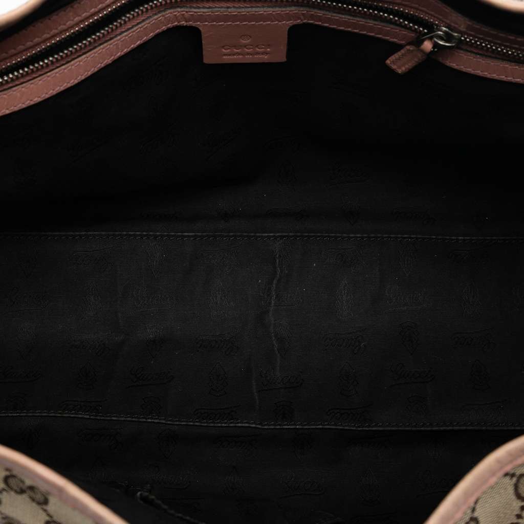 Gucci GG Canvas Twins Tote Brown Canvas Very good condition - Model View