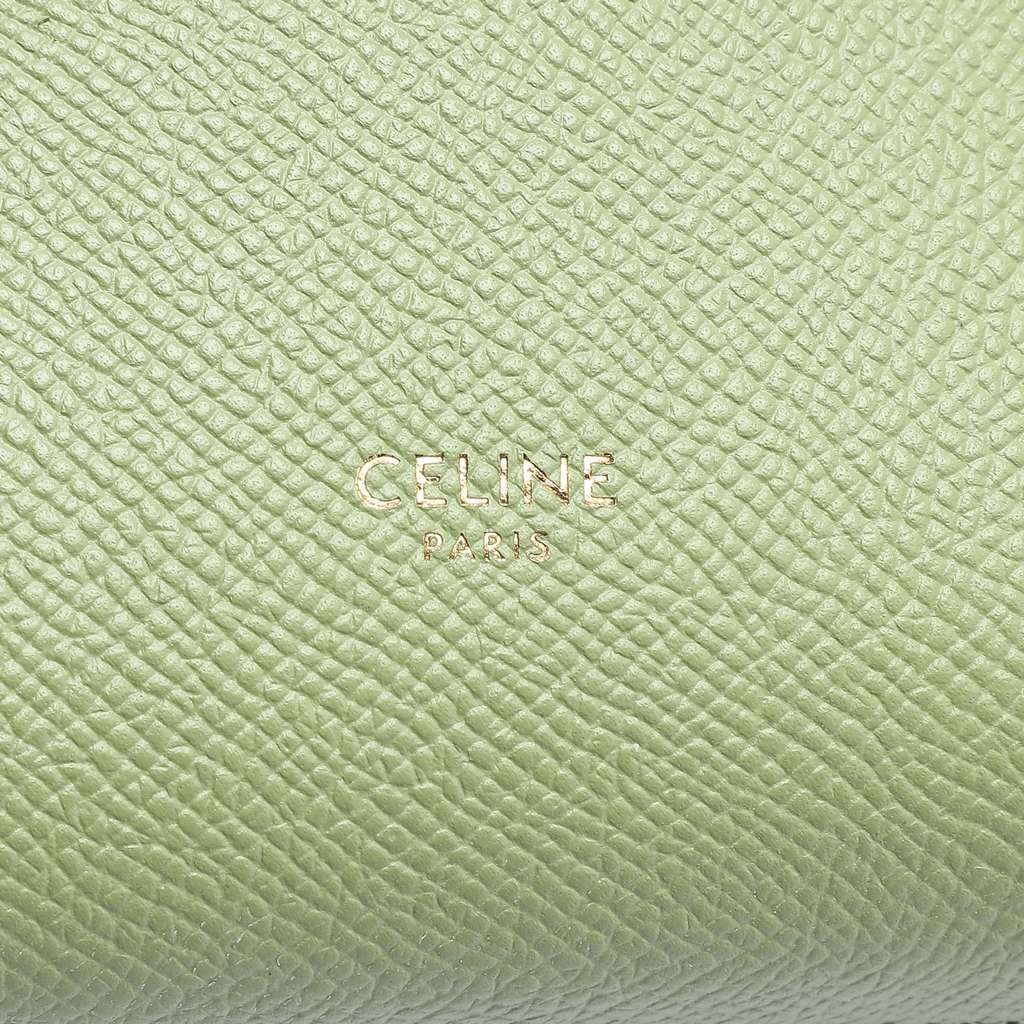 Celine Pico Grained Calfskin Belt Bag Green Leather Very good condition - Box View