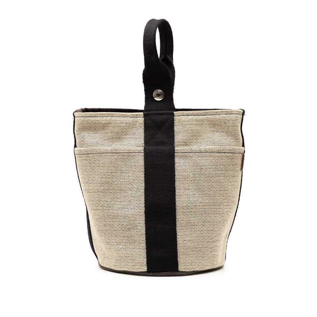 Hermès Toile Saxo PM Brown Canvas Very good - Front View