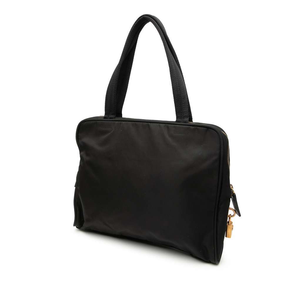 Prada Tessuto Tote Black Good - Back View