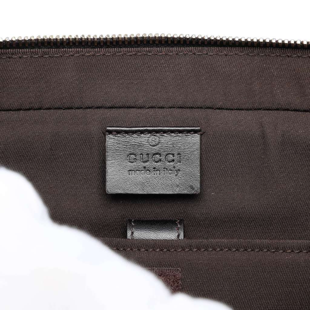 Gucci Medium Leather Diamante Bright Business Bag Brown Leather Very good condition - Box View