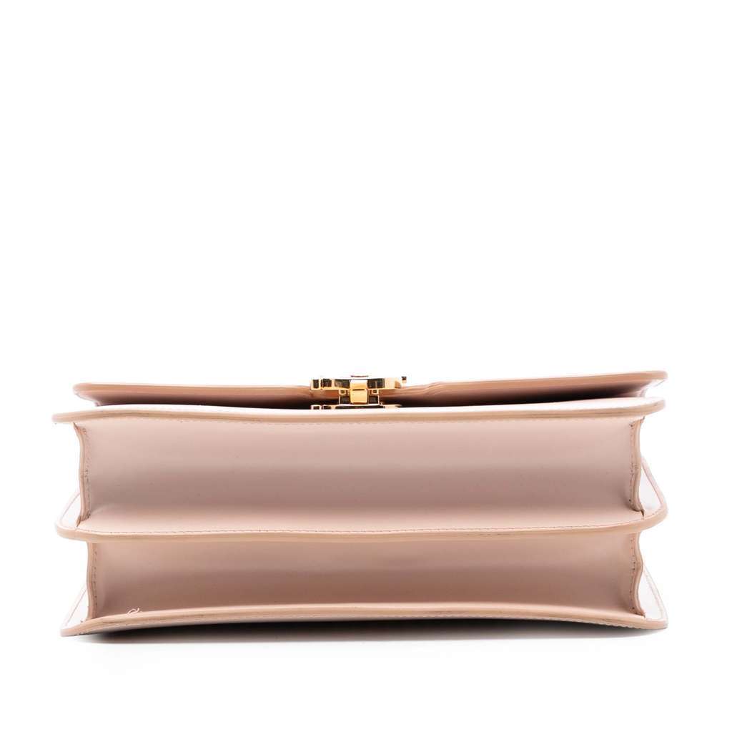 Burberry Medium Smooth Calfskin TB Monogram Crossbody Pink Leather Very good - Inside View