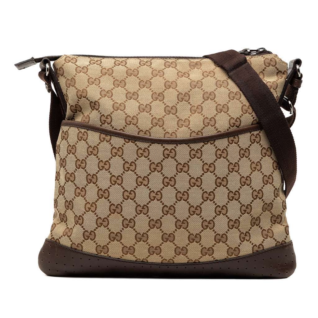 Gucci GG Canvas Crossbody Brown Canvas Very good - Front View