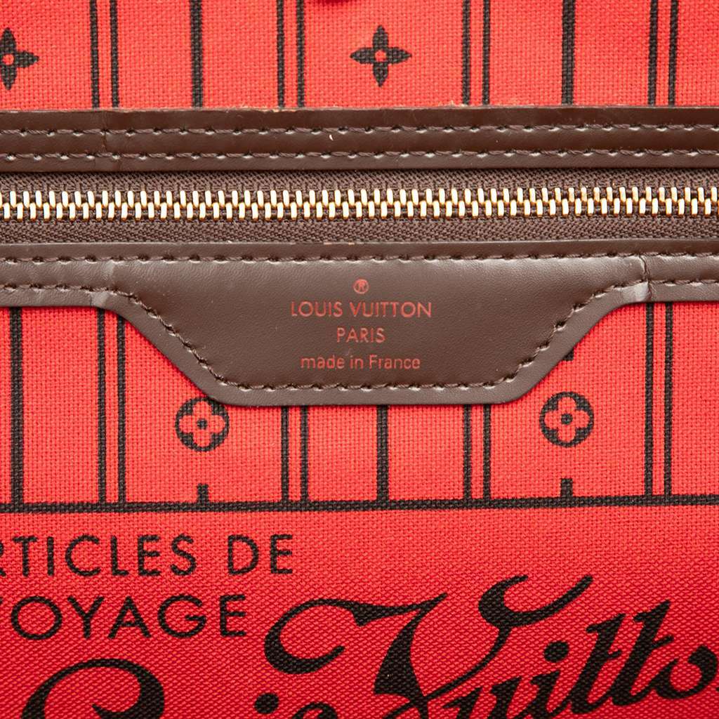 Louis Vuitton Damier Ebene Neverfull MM Brown Good - Box View