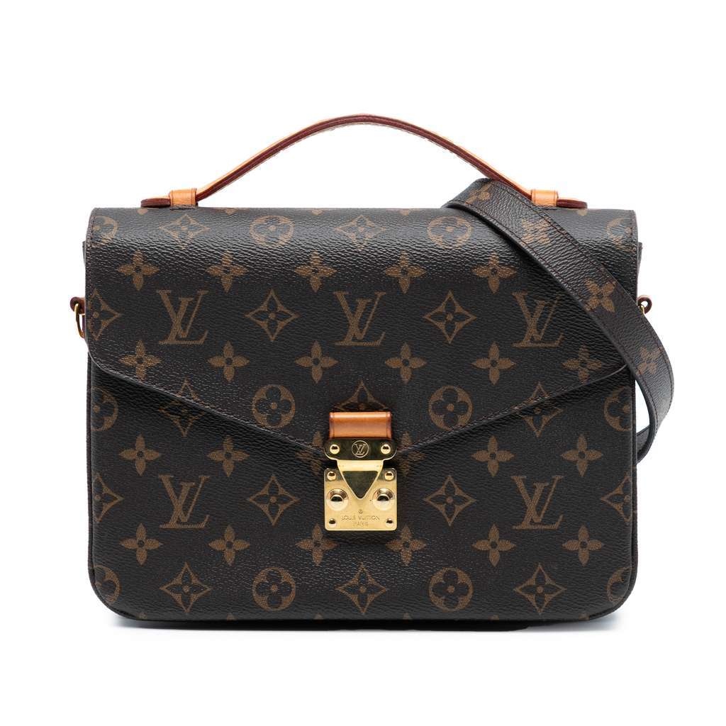 Louis Vuitton Monogram Pochette Metis Brown Very good - Front View