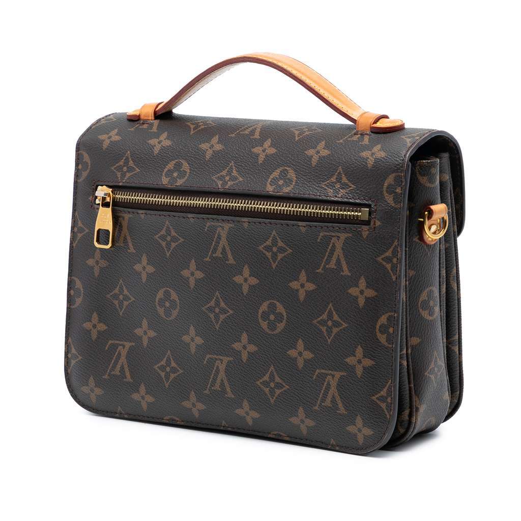 Louis Vuitton Monogram Pochette Metis Brown Very good - Back View