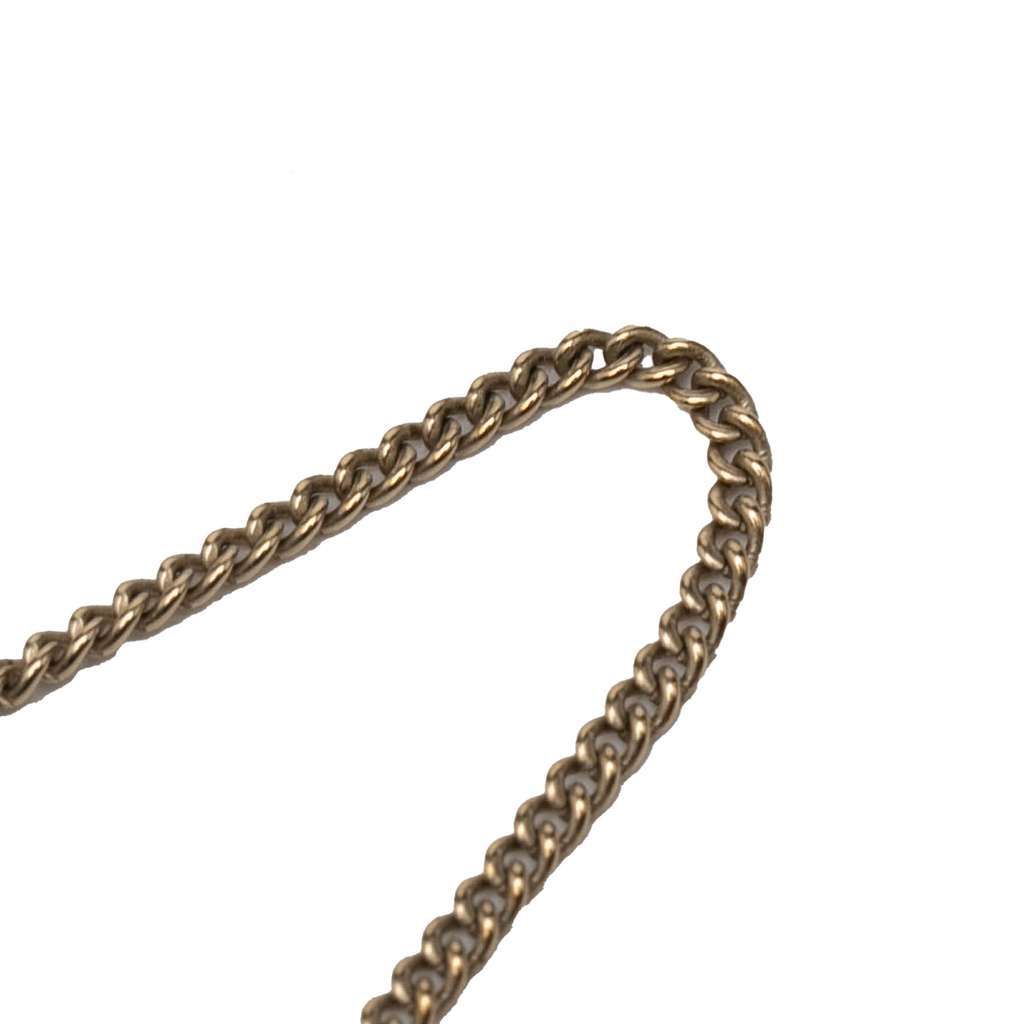 Chanel Gold Plated Gripoix CC Pendant Necklace Gold Metal Very good condition - Box View
