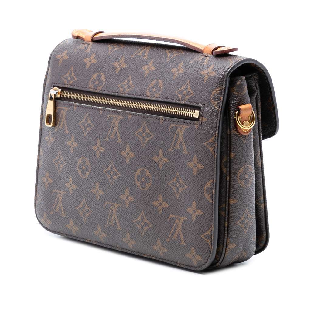 Louis Vuitton Monogram Pochette Metis Brown Very good - Back View