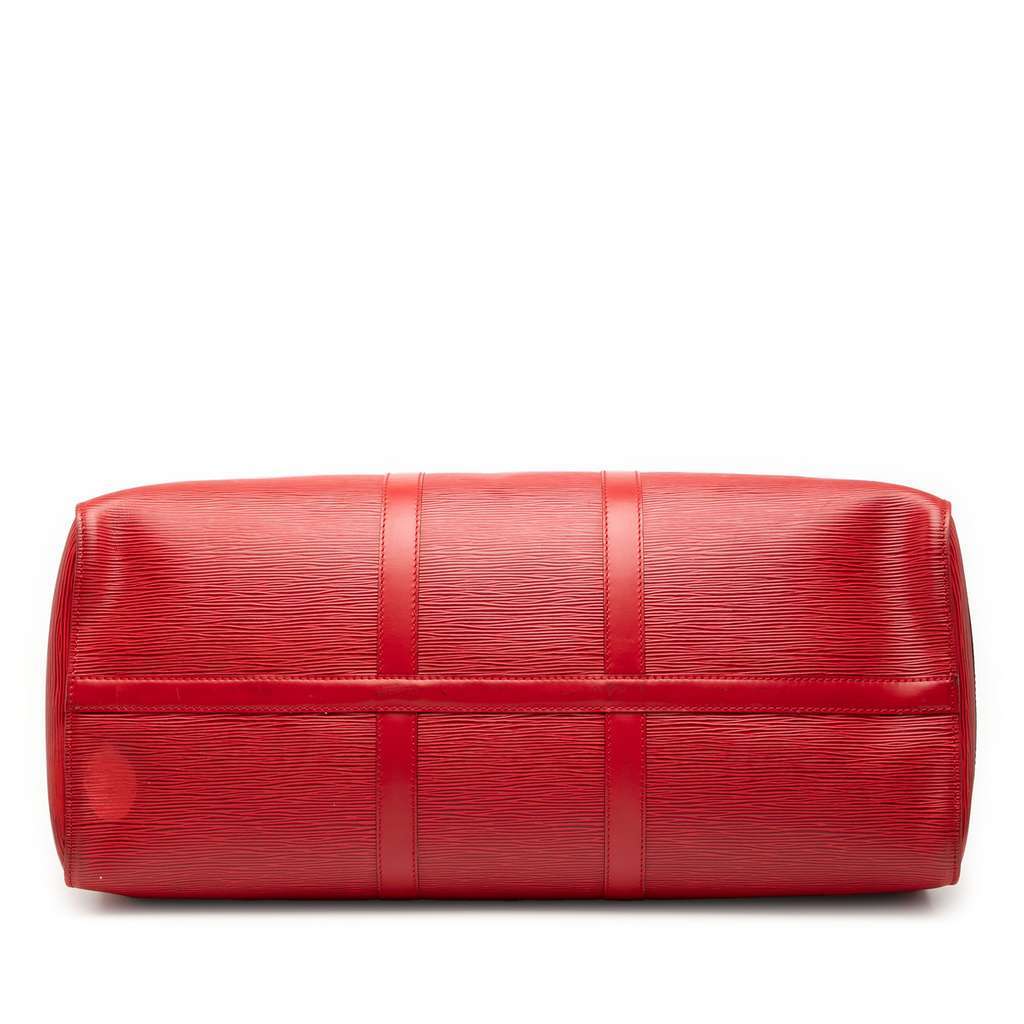 Louis Vuitton Epi Keepall 50 Red Leather Good condition - Inside View