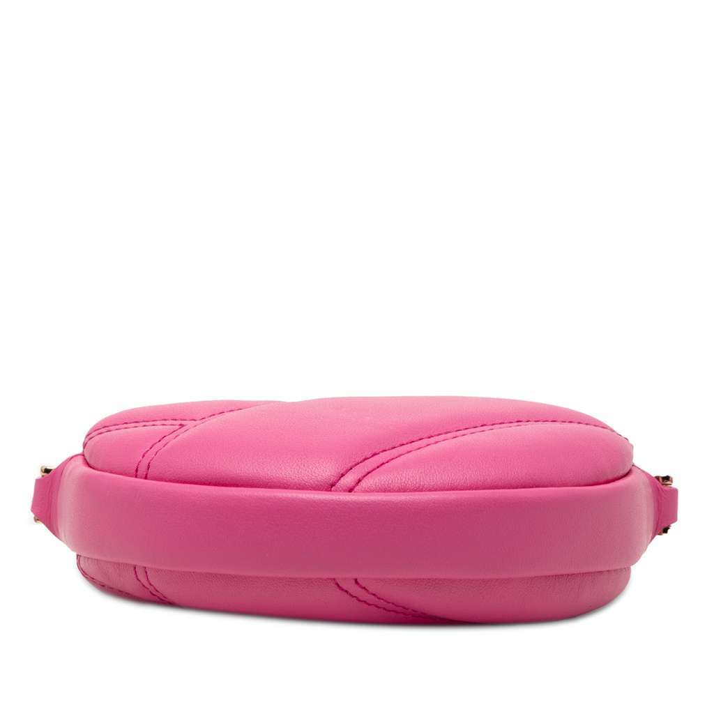 Bvlgari Leather Serpenti Cabochon Round Crossbody Pink Leather Very good - Inside View