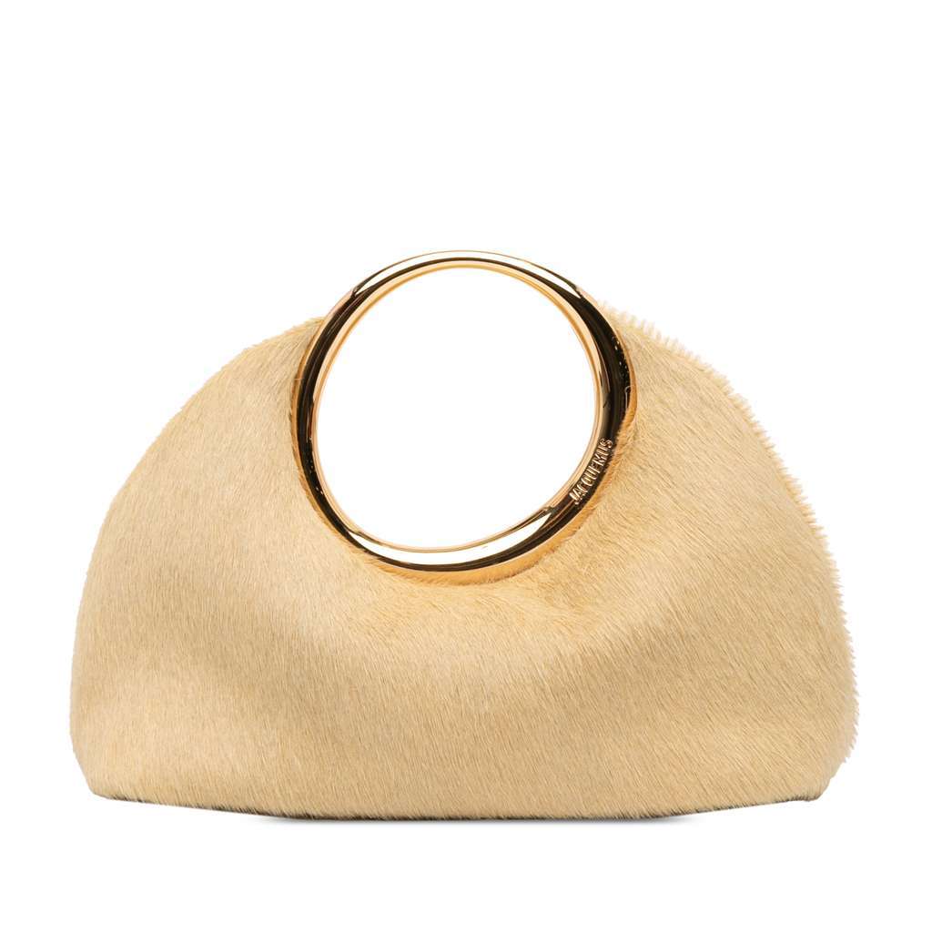 Jacquemus Pony Hair Le Petit Calino Handbag Brown Good condition - Front View