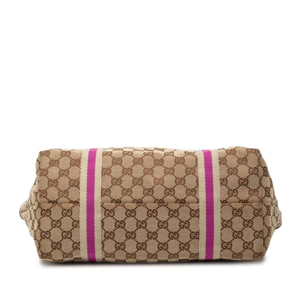 Gucci Large GG Canvas Jolicoeur Tote Brown Canvas Very good - Inside View