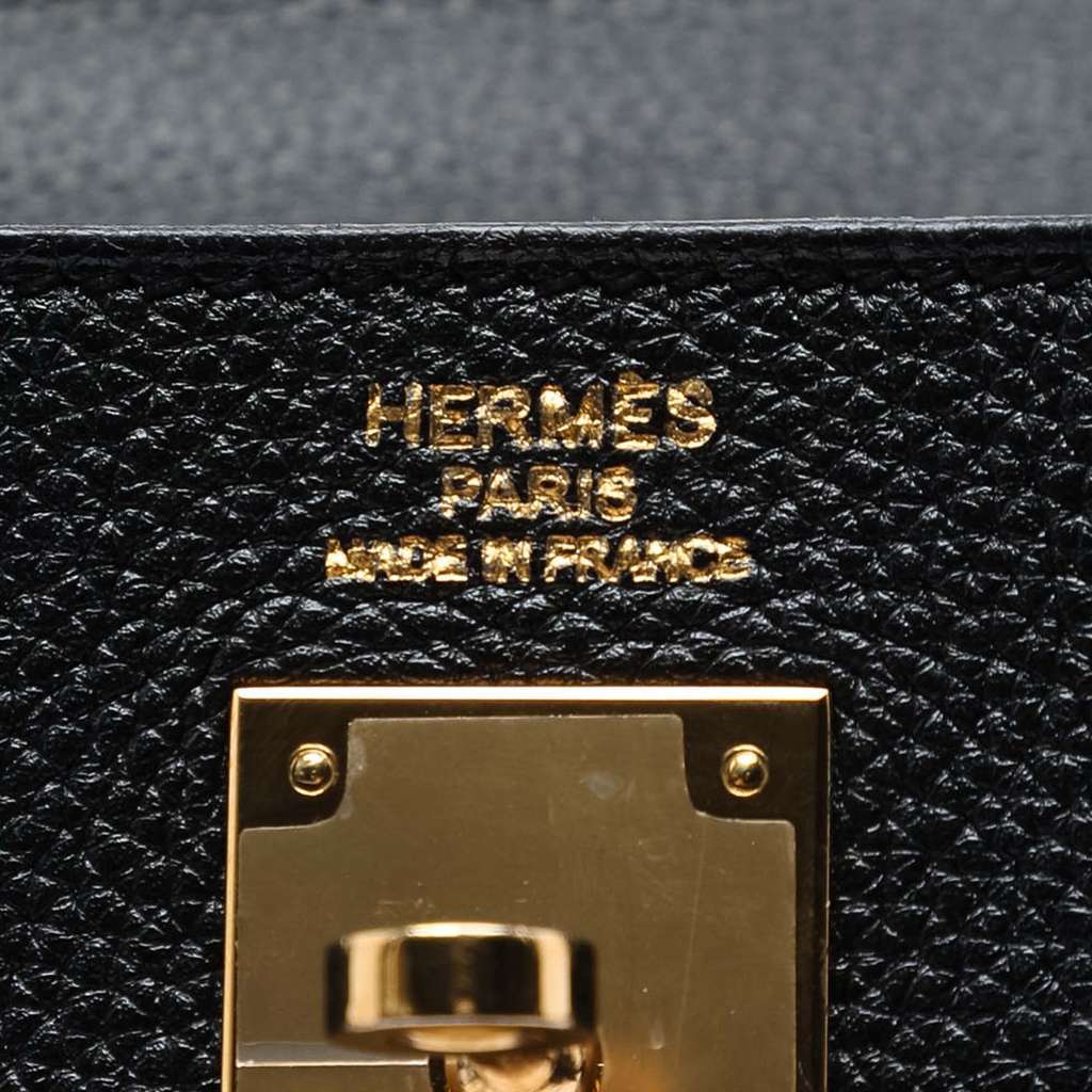 Hermès Togo Kelly II Retourne 35 Black Leather Good condition - Inside View