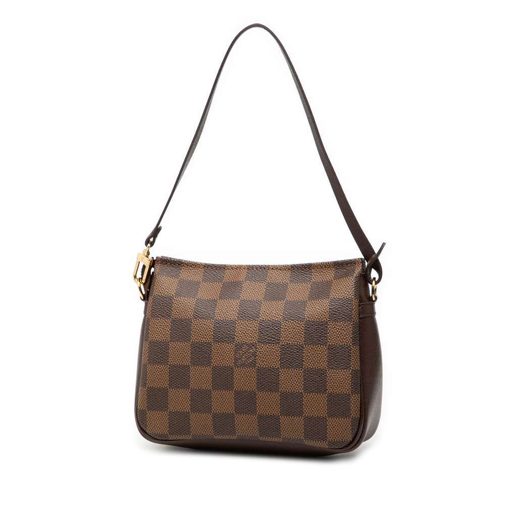 Louis Vuitton Damier Ebene Trousse Pochette Brown Very good - Back View