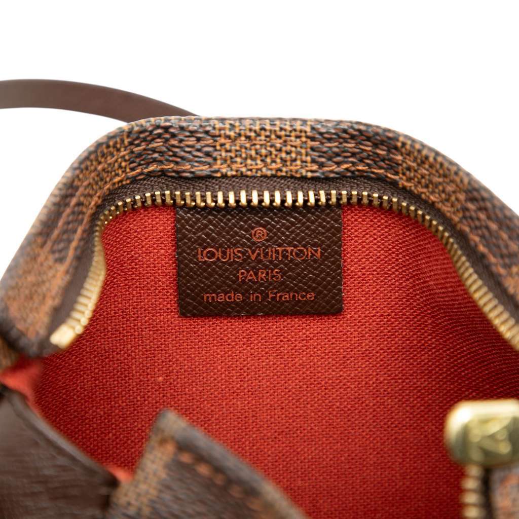 Louis Vuitton Damier Ebene Trousse Pochette Brown Very good - Box View