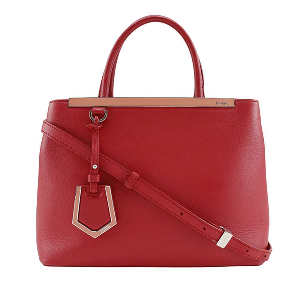 Fendi Leather Petite 2Jours Red Leather Very good - Front View