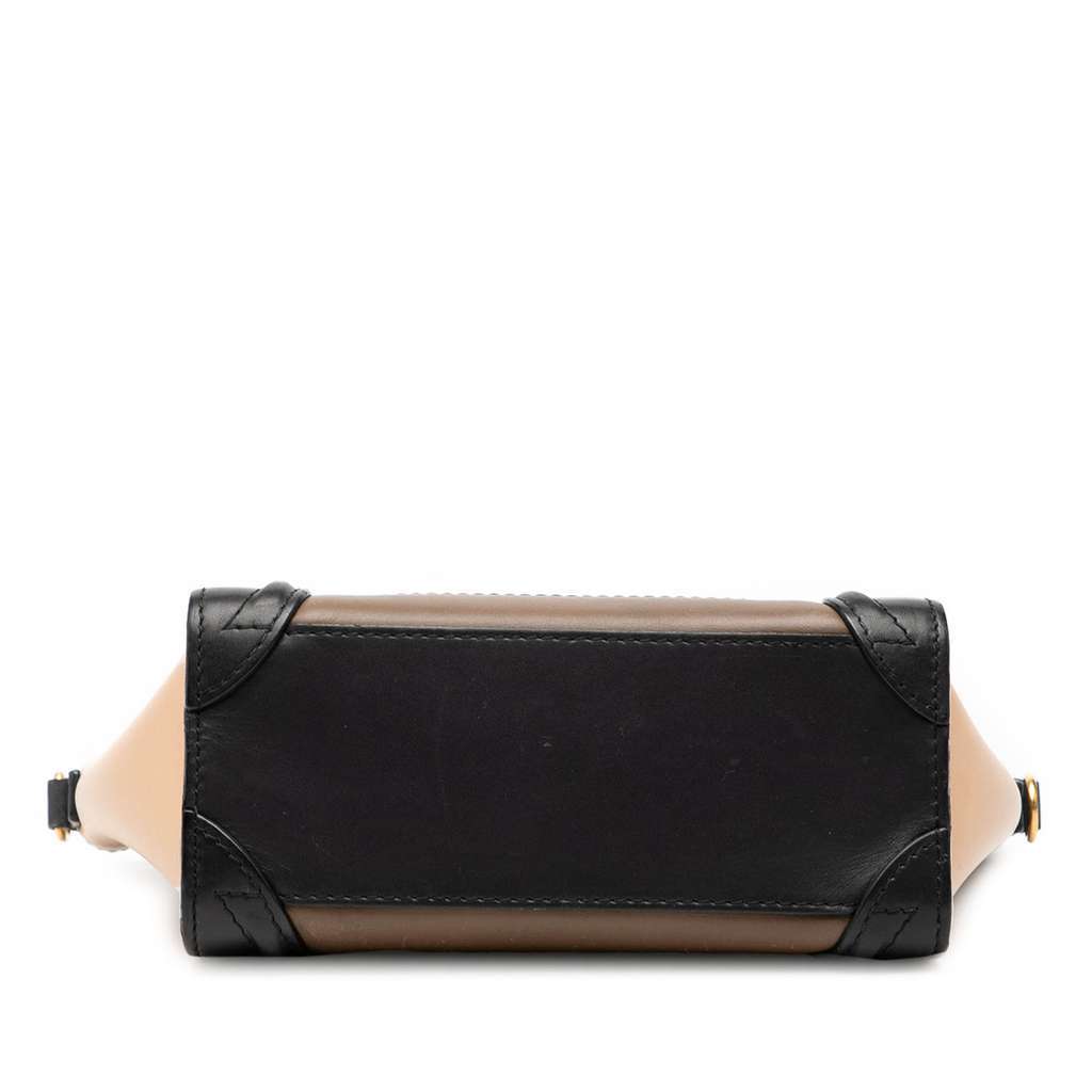 Celine Nano Tricolor Leather Luggage Tote Brown Leather Very good condition - Inside View