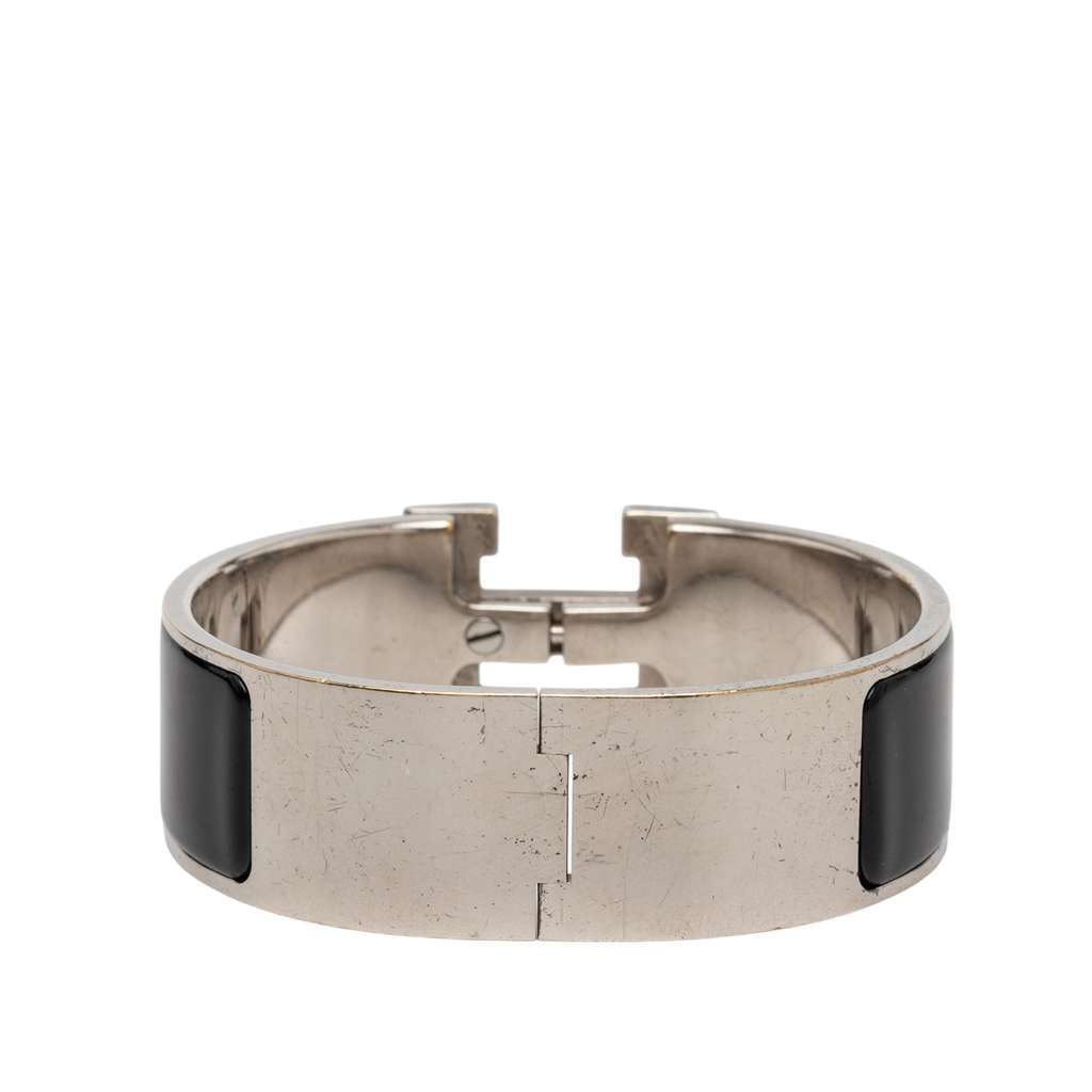 Hermès Wide Enamel Clic Clac H Bracelet PM Black Very good condition - Inside View