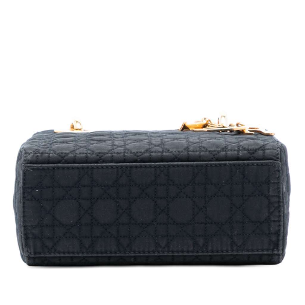 Dior Mini Nylon Cannage Lady Dior Black Very good condition - Inside View