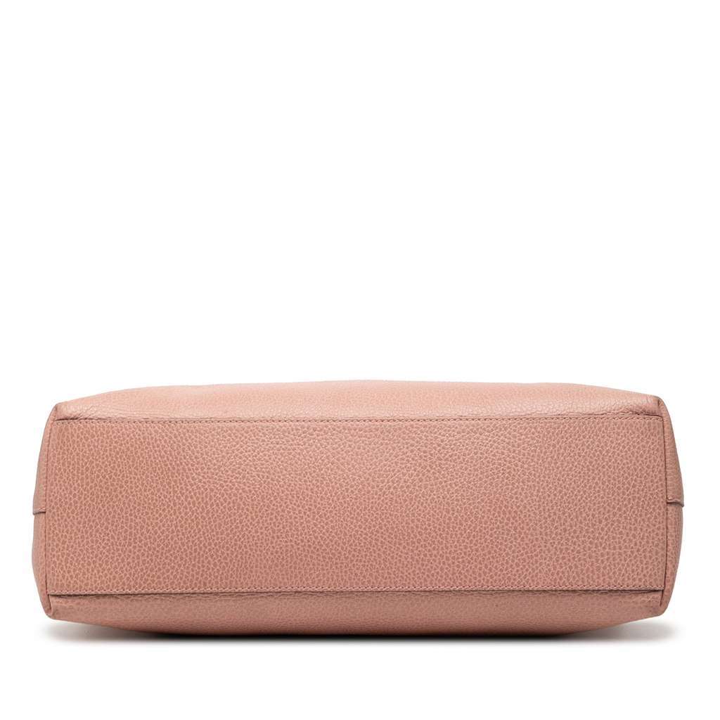 Gucci Leather Bamboo Tassel Satchel Pink Leather Very good - Inside View