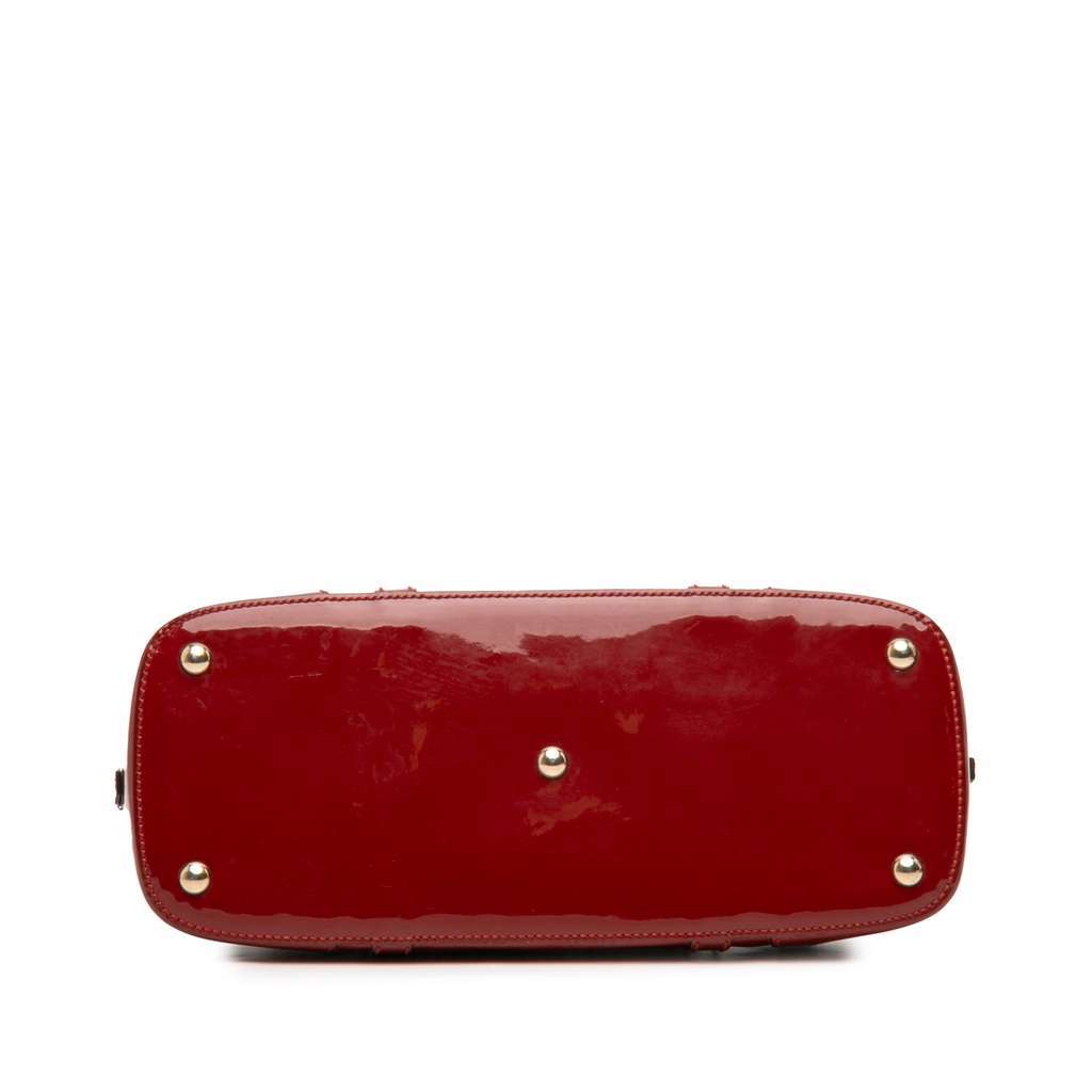 Gucci Medium Microguccissima Patent Nice Dome Satchel Red Leather Very good condition - Inside View