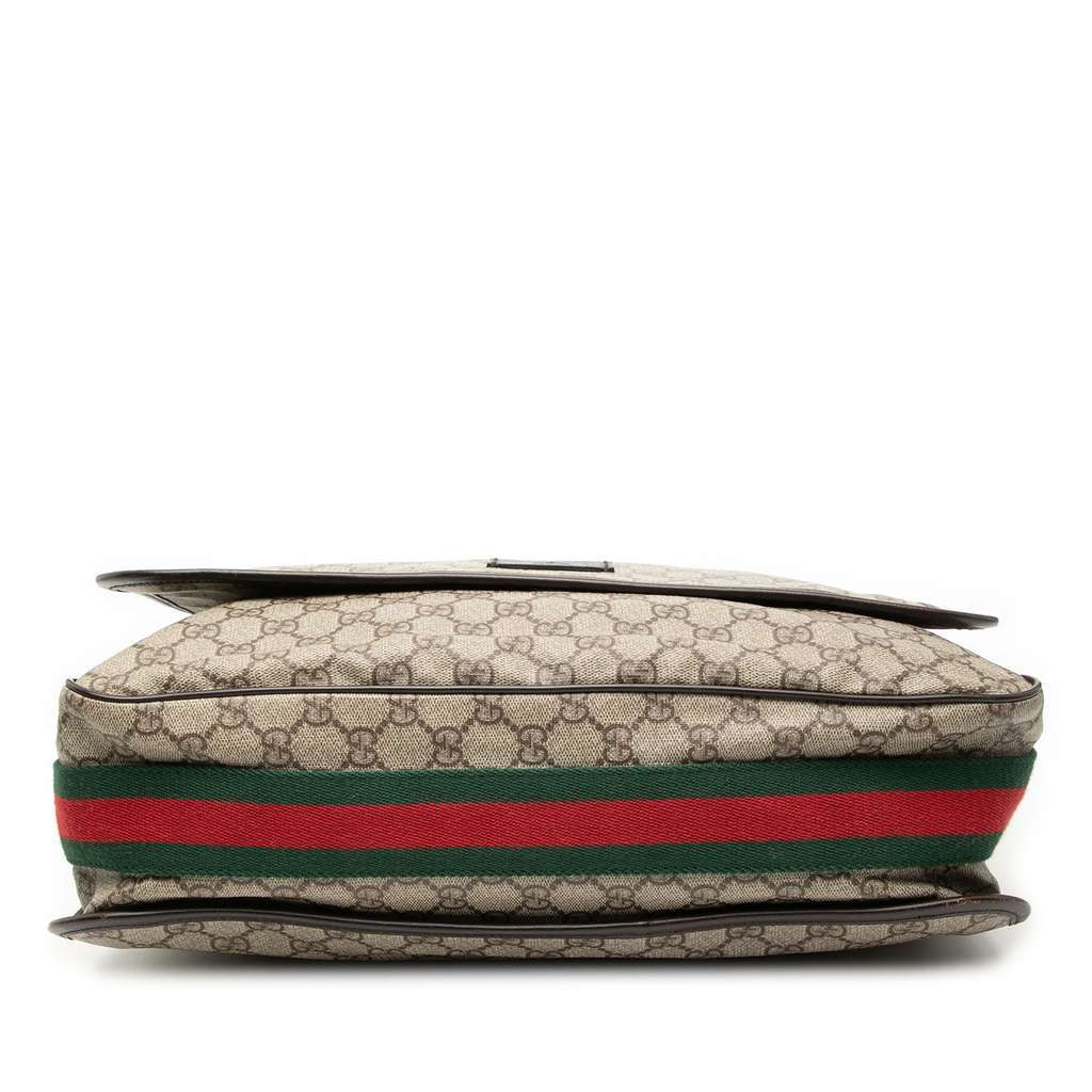 Gucci GG Supreme Web Crossbody Brown Canvas Very good - Inside View