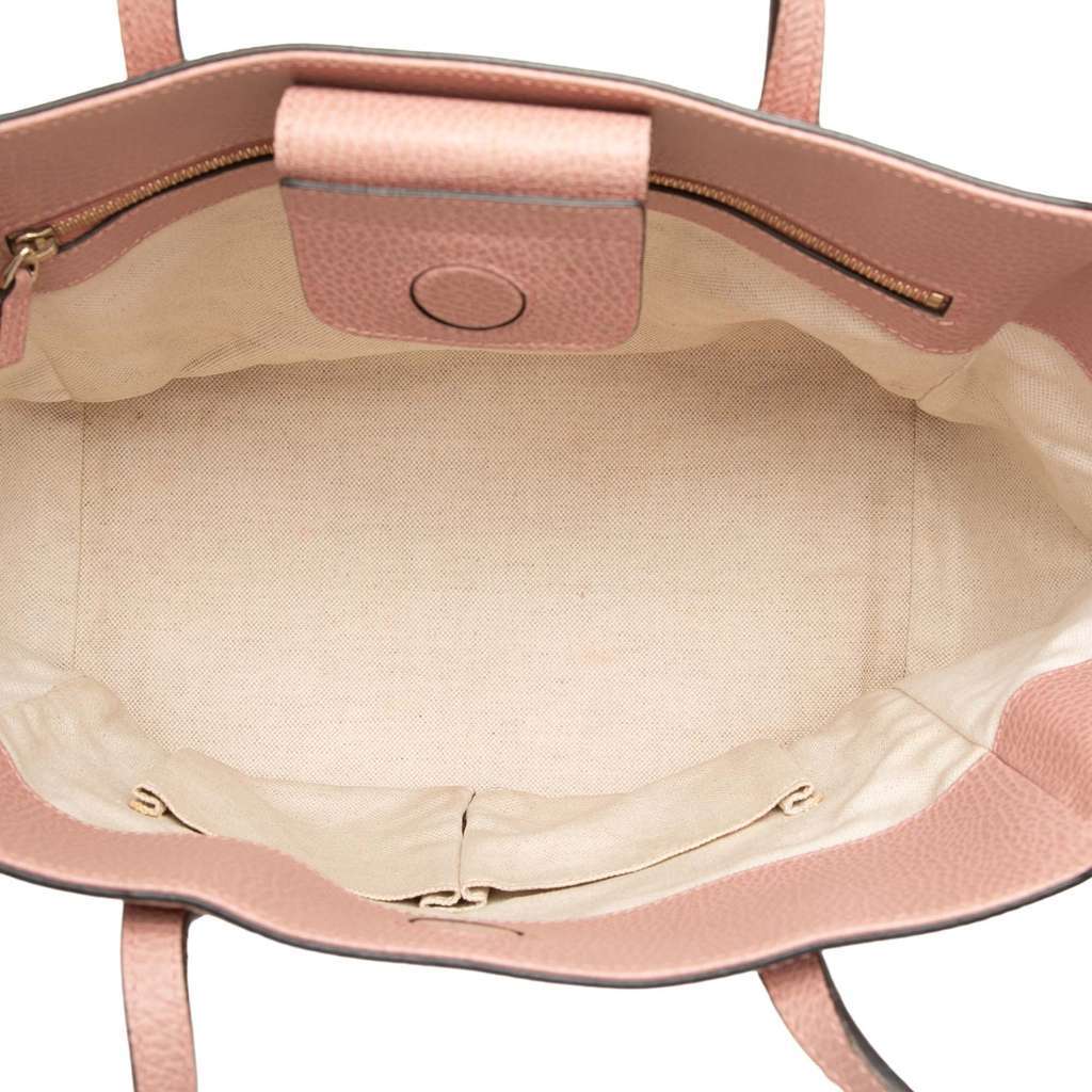 Gucci Medium Dollar Calfskin Swing Tote Pink Leather Very good - Model View