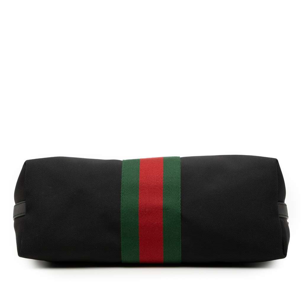Gucci Canvas Techno Web Satchel Black Canvas Very good - Inside View