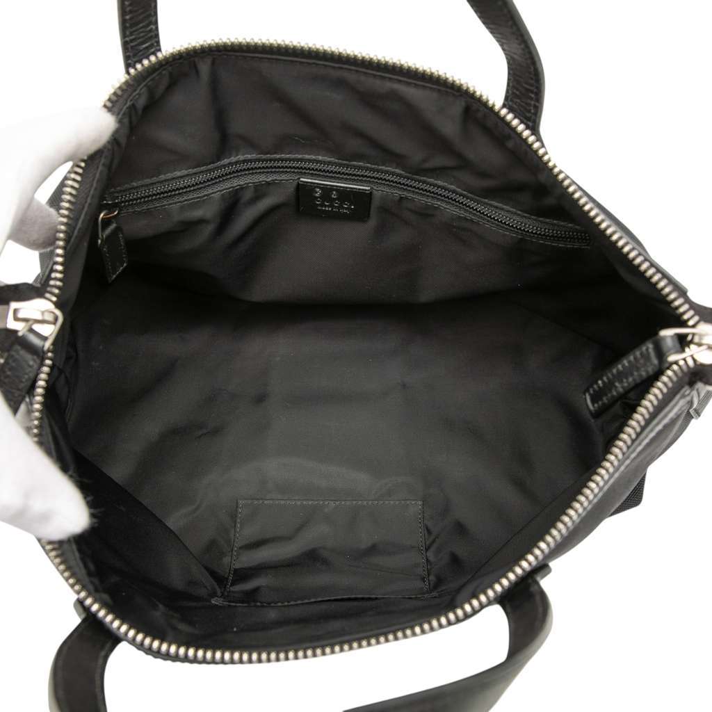 Gucci Canvas Techno Web Satchel Black Canvas Very good - Model View
