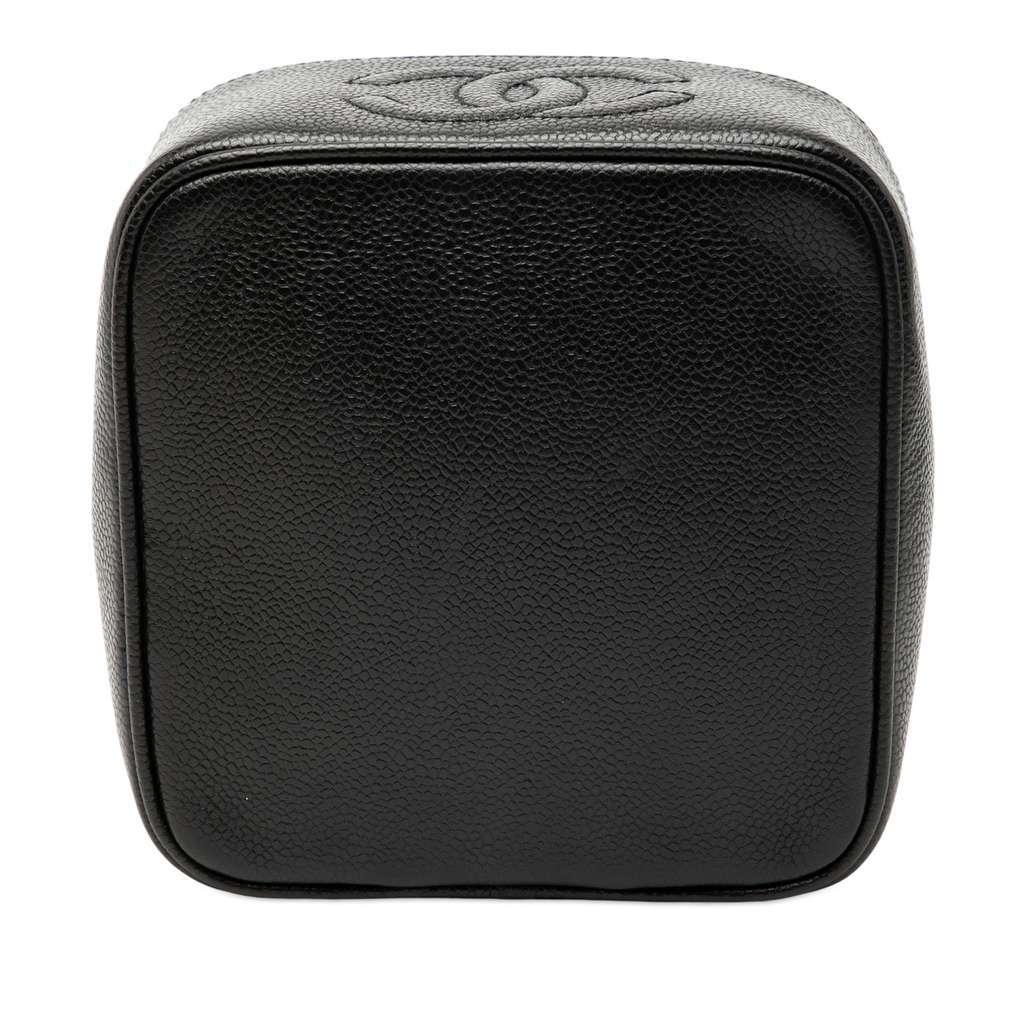 Chanel CC Caviar Vanity Case Black Leather Very good condition - Inside View