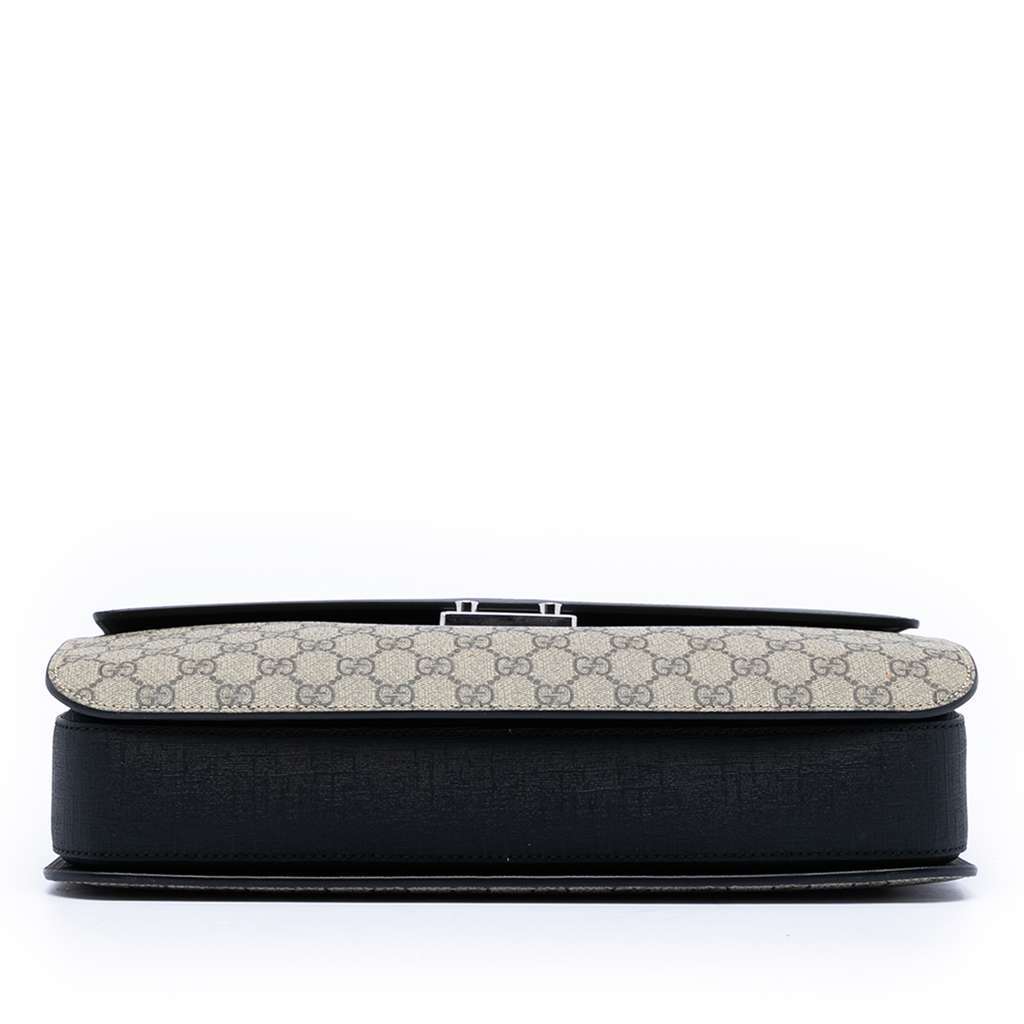 Gucci GG Supreme Briefcase Brown Canvas Very good condition - Inside View