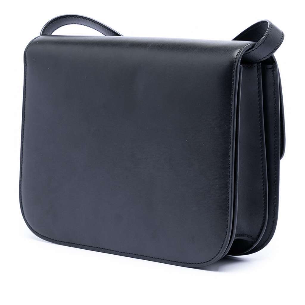 Celine Medium Calfskin Classic Box Black Leather Very good condition - Back View