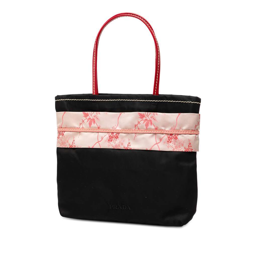Prada Tessuto Kimono Obi Handbag Black Very good condition - Back View