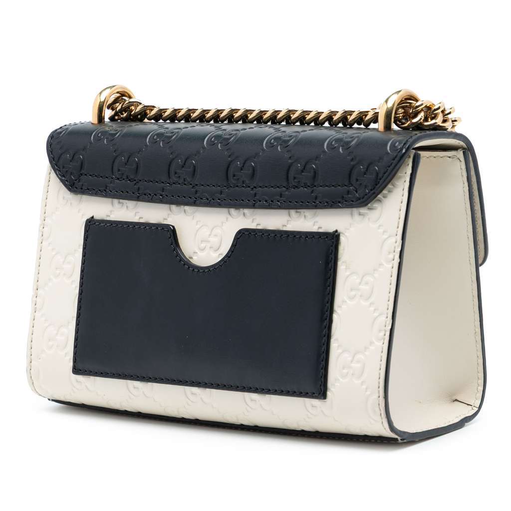 Gucci Small Guccissima Padlock Shoulder Bag Brown Leather Very good condition - Back View